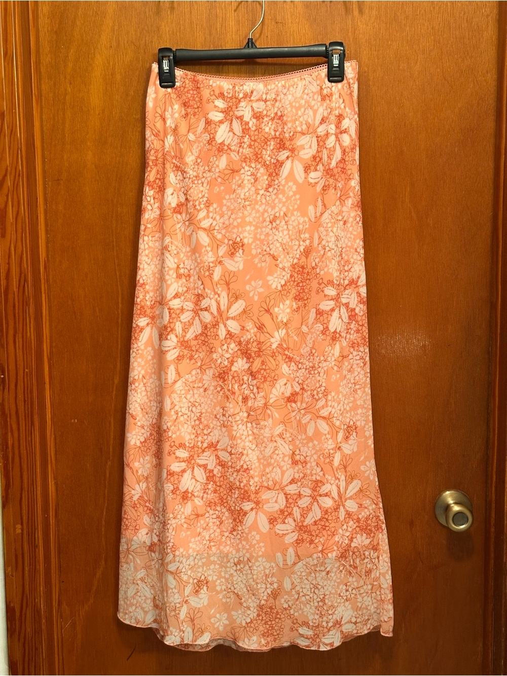 wild fable Peach and White Floral Maxi Skirt